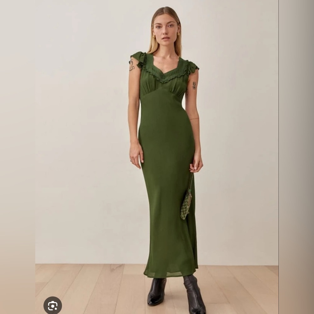 Reformation Pearce Dress Fern